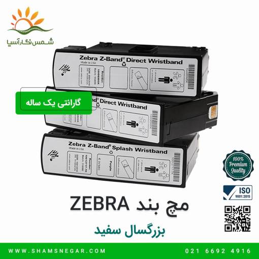 مچ بند بیمار ZEBRA مدل بزرگسال سفید - شرکت شسم نگار آسیا